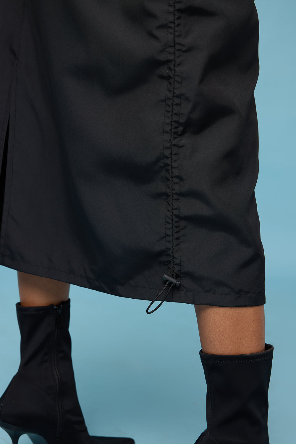 Bitter Black Parachute Midi Skirt