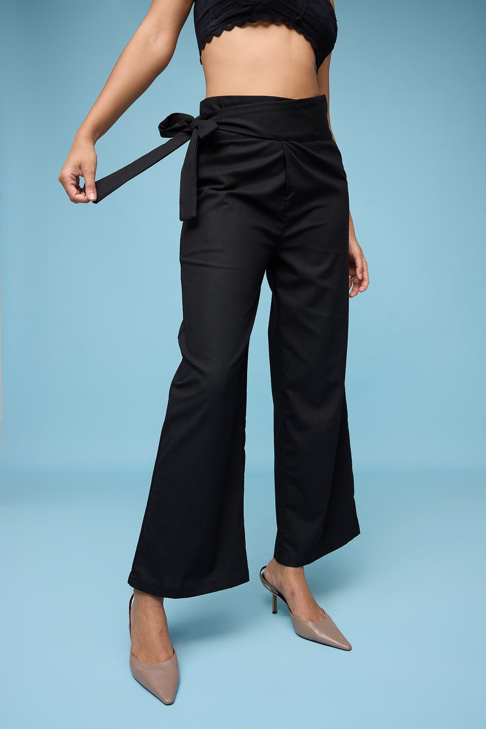 韓国人気★BLACKUP★WASHING ONE-TUCK BALLOON CORDUROY PANTS 클라코 CORDUROY PARACHUTE WIDE BALLOON PANTS (BLACK) - SIZE