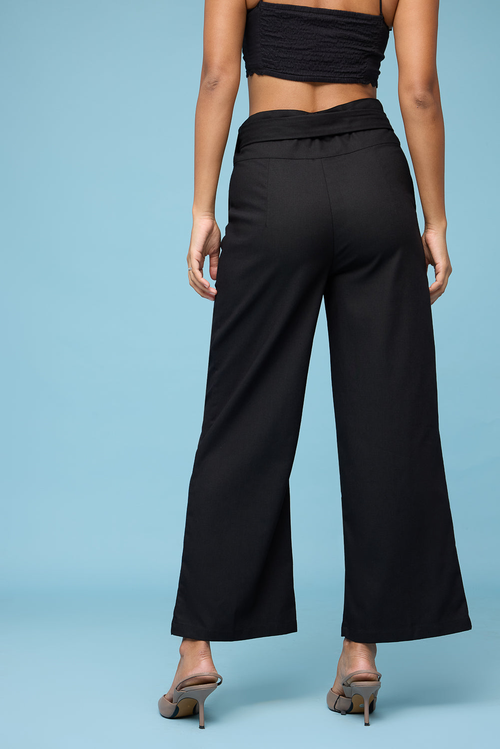 Black Wrap Around Korean Pants