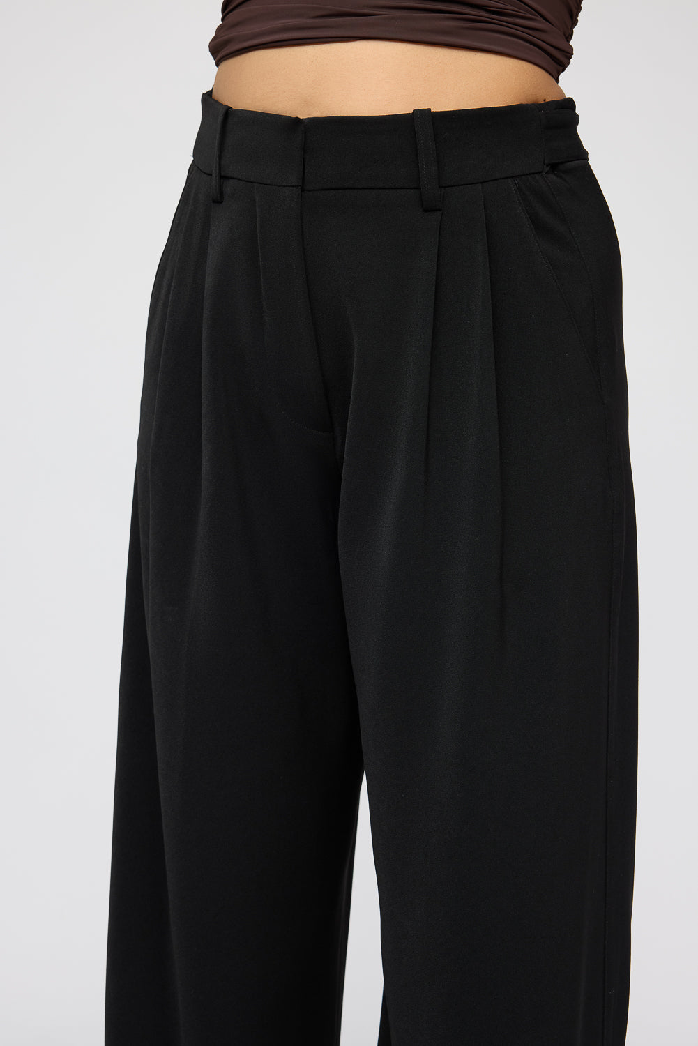 Ebonite Black Adjustable Korean Pants