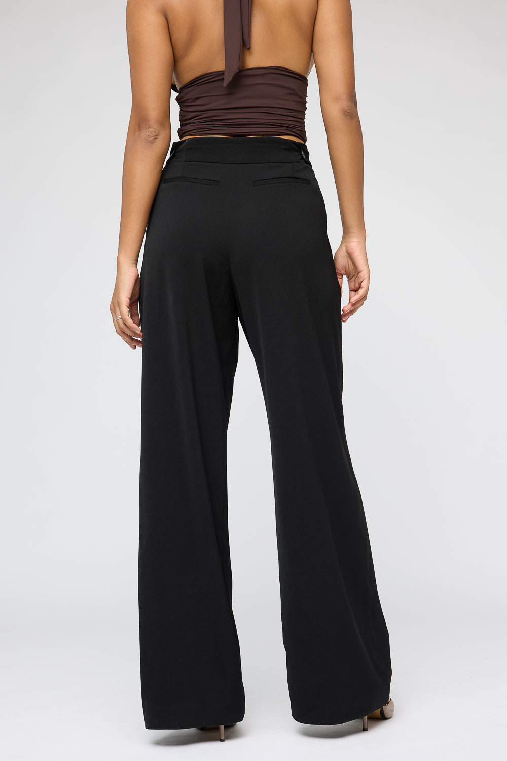 Ebonite Black Adjustable Korean Pants