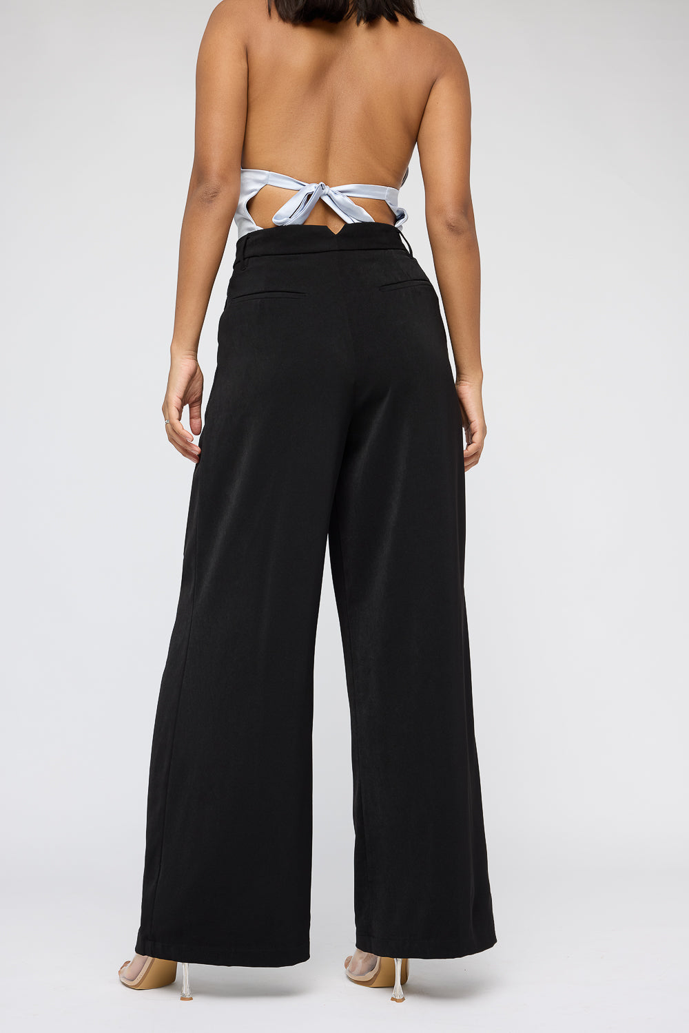 Noir Super Flared Korean Pants