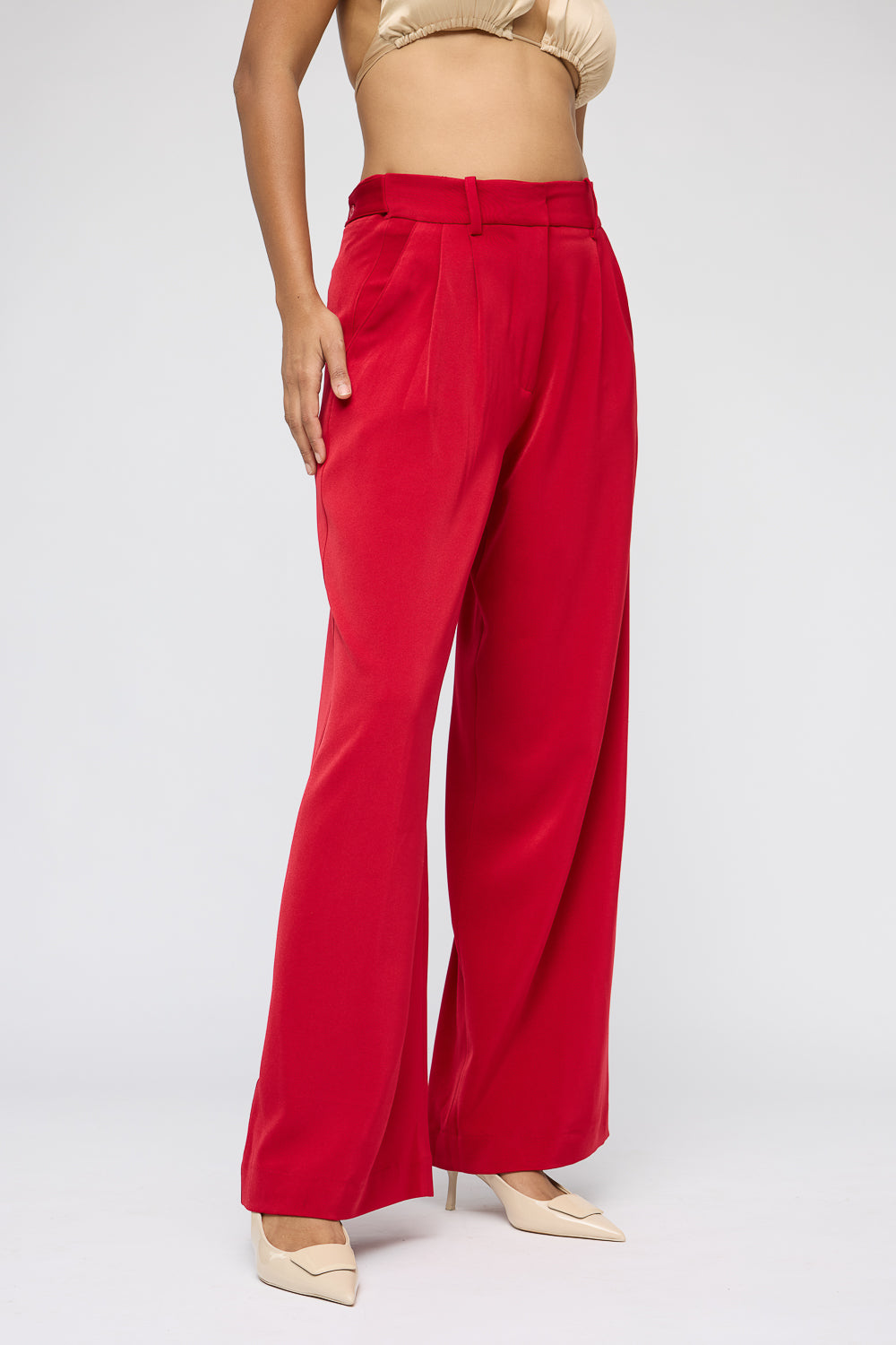 Red Claret Adjustable Korean Pants