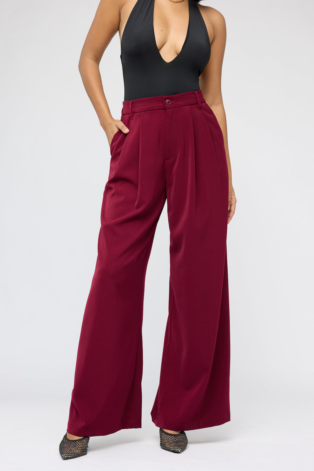 Garnet Super Flared Korean Pants