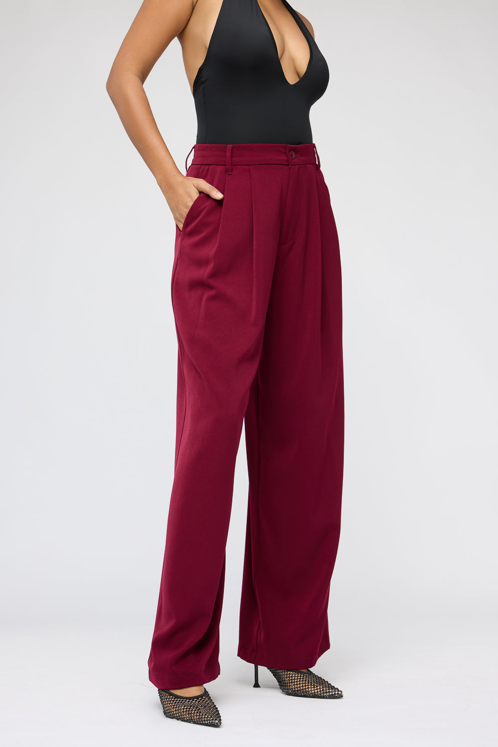 Garnet Super Flared Korean Pants