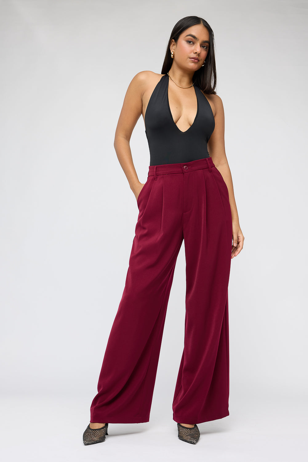 Garnet Super Flared Korean Pants