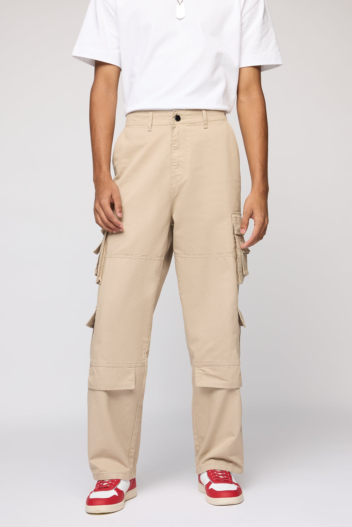 Ranger Beige Men's Utility Cargos