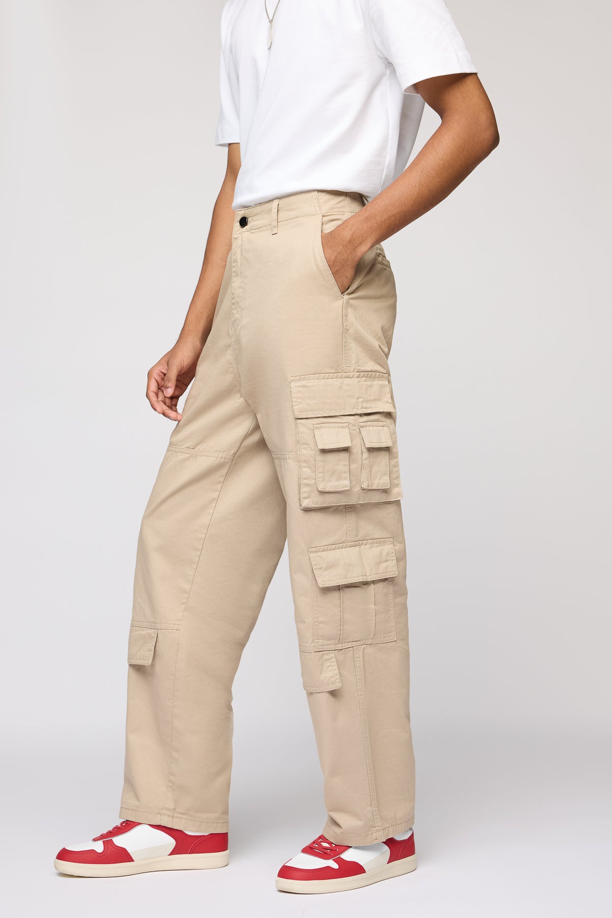 Ranger Beige Men's Utility Cargos