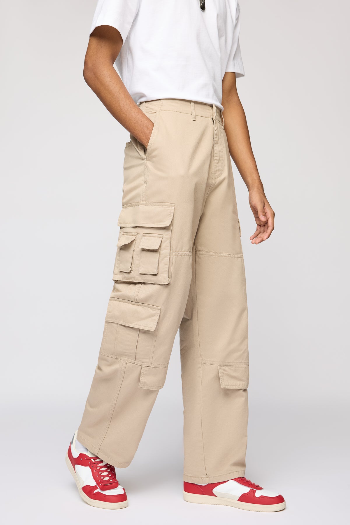 Ranger Beige Men's Utility Cargos