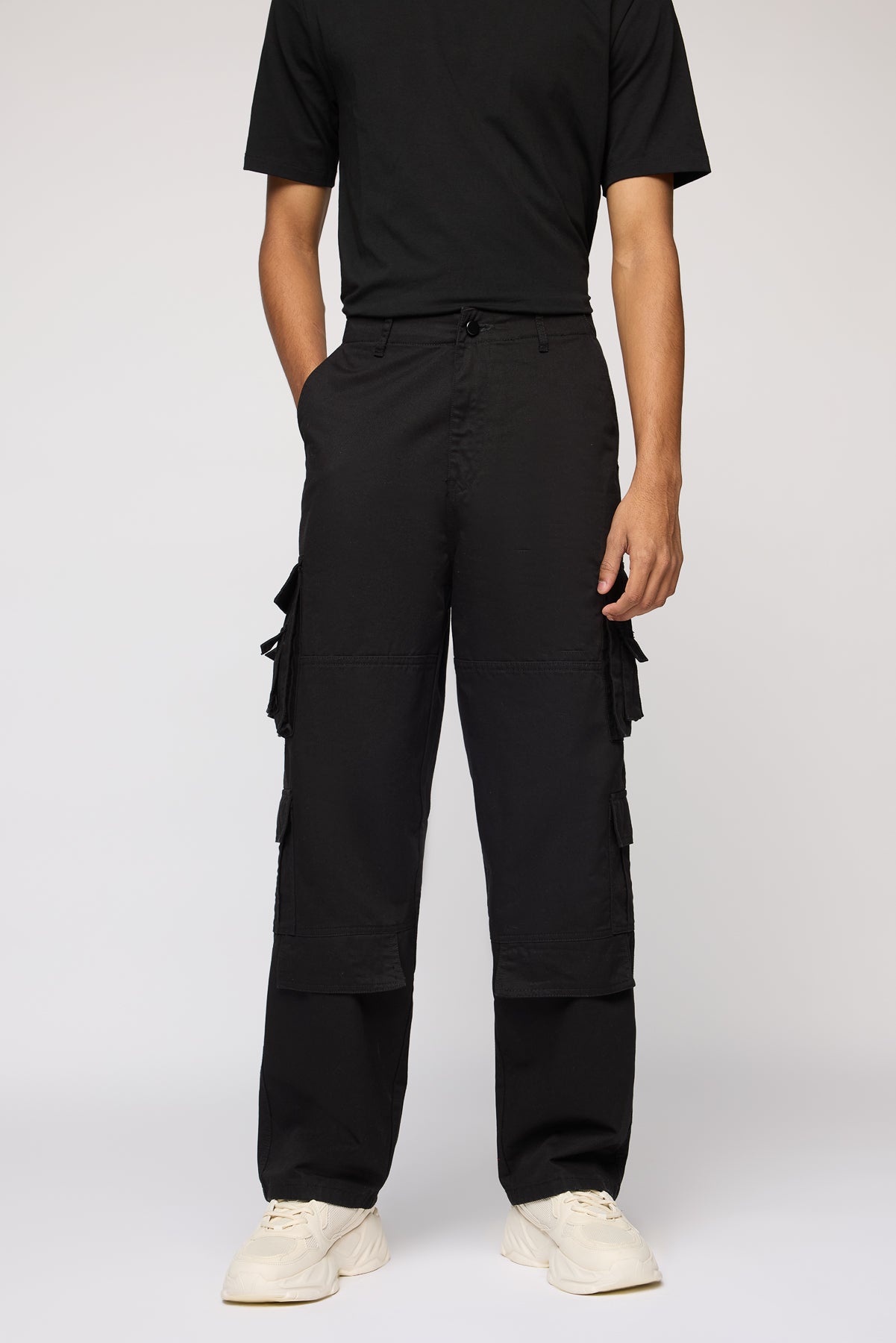 Black Tactical Men's Utility Cargos