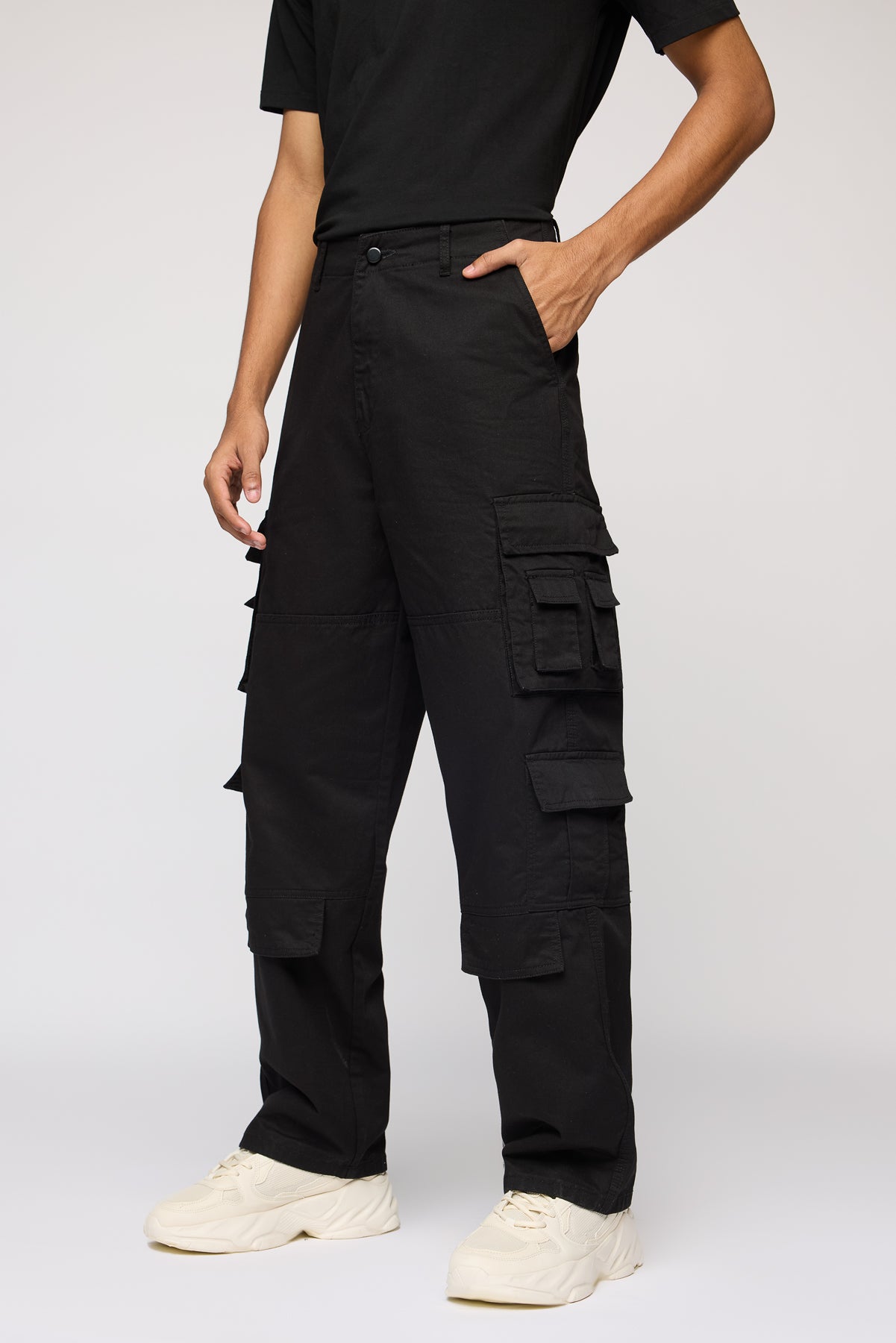 Black Tactical Men's Utility Cargos