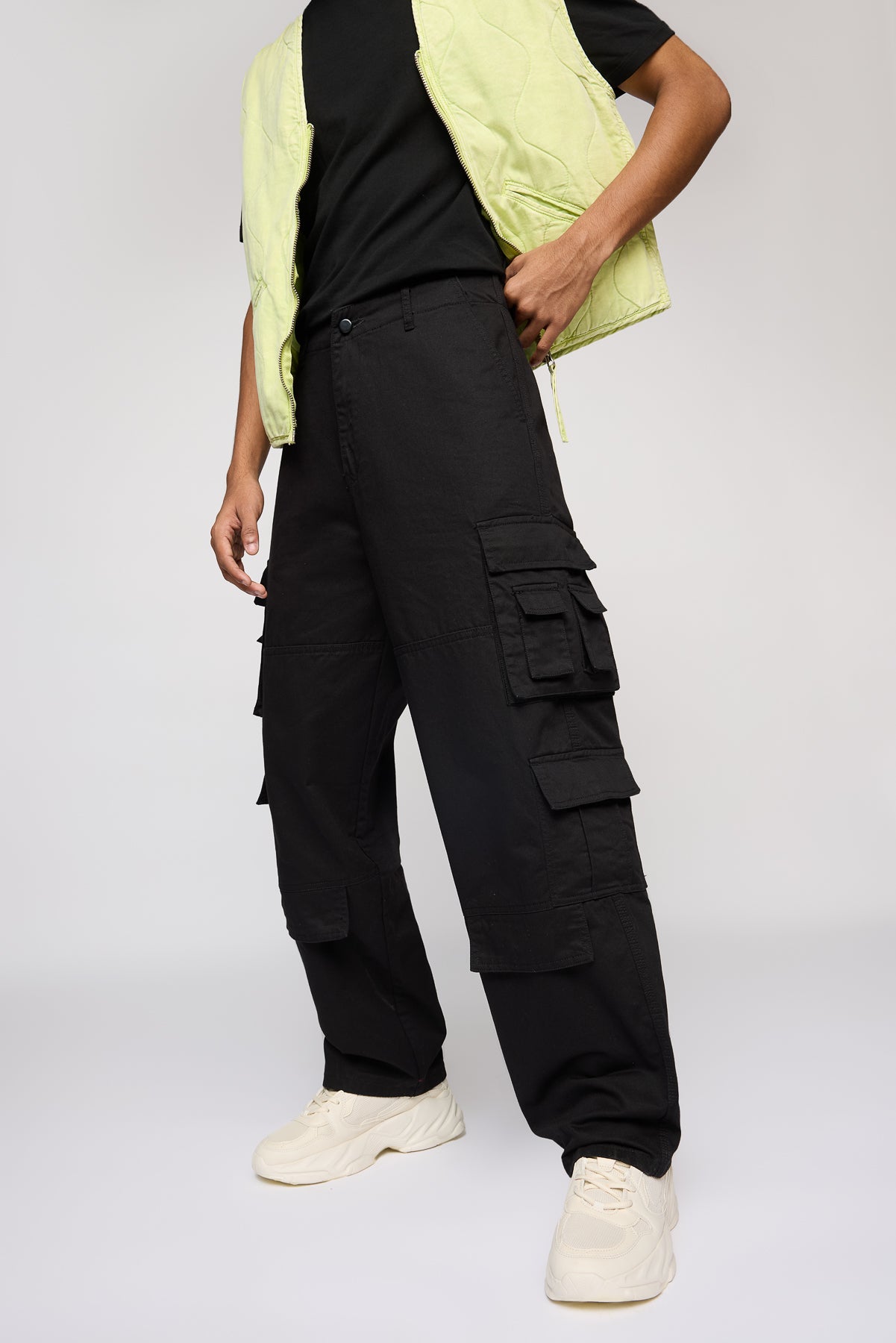 Black Tactical Men's Utility Cargos