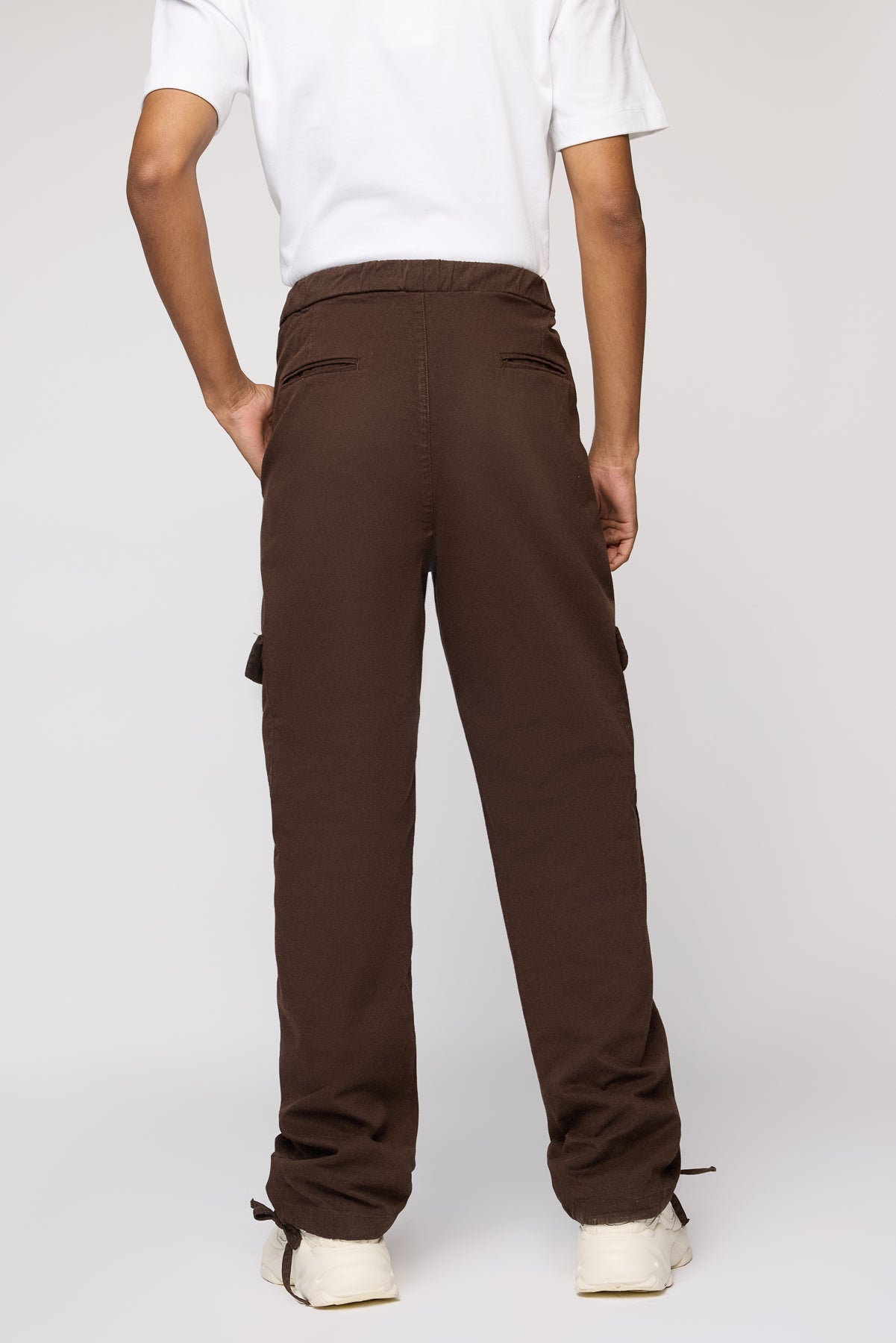 Firewood Brown Men's Relaxed Fit Cargo Pants