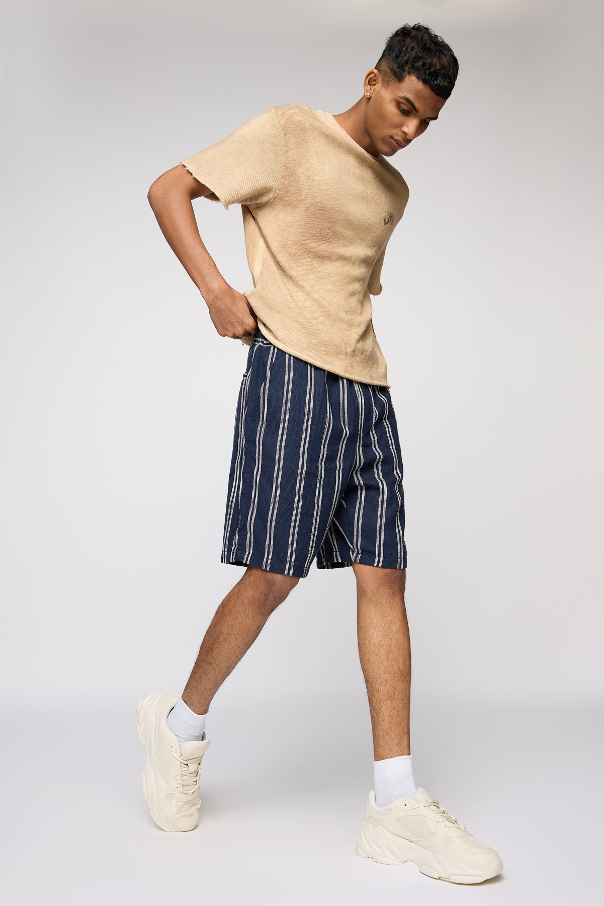 Nautical Navy and White Men's Staple Shorts