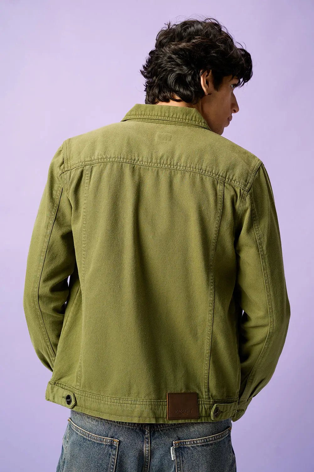 Wildwood Olive Men's Denim Trucker Jacket