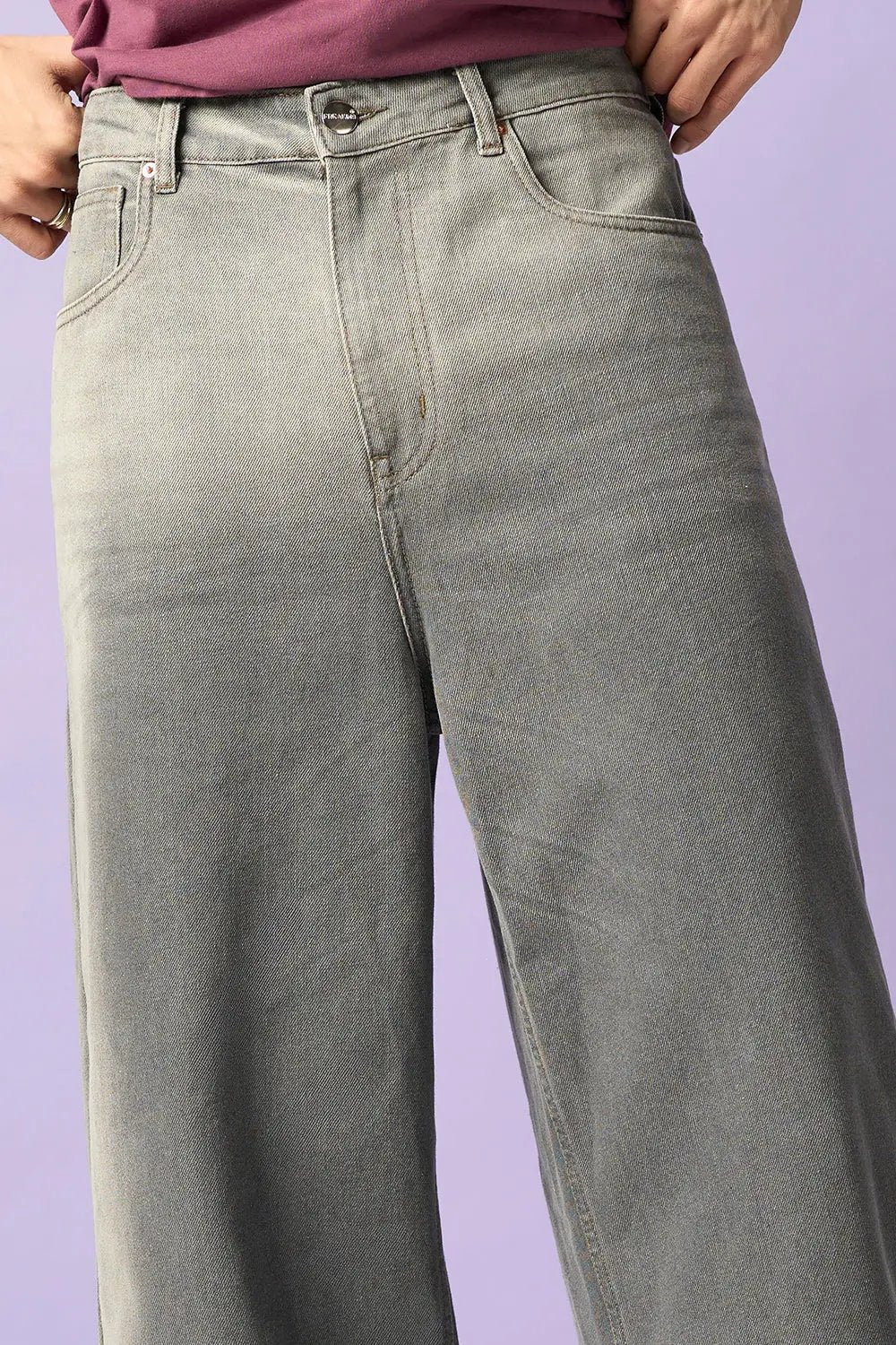 Wraith Grey Men's Wide Leg Jeans