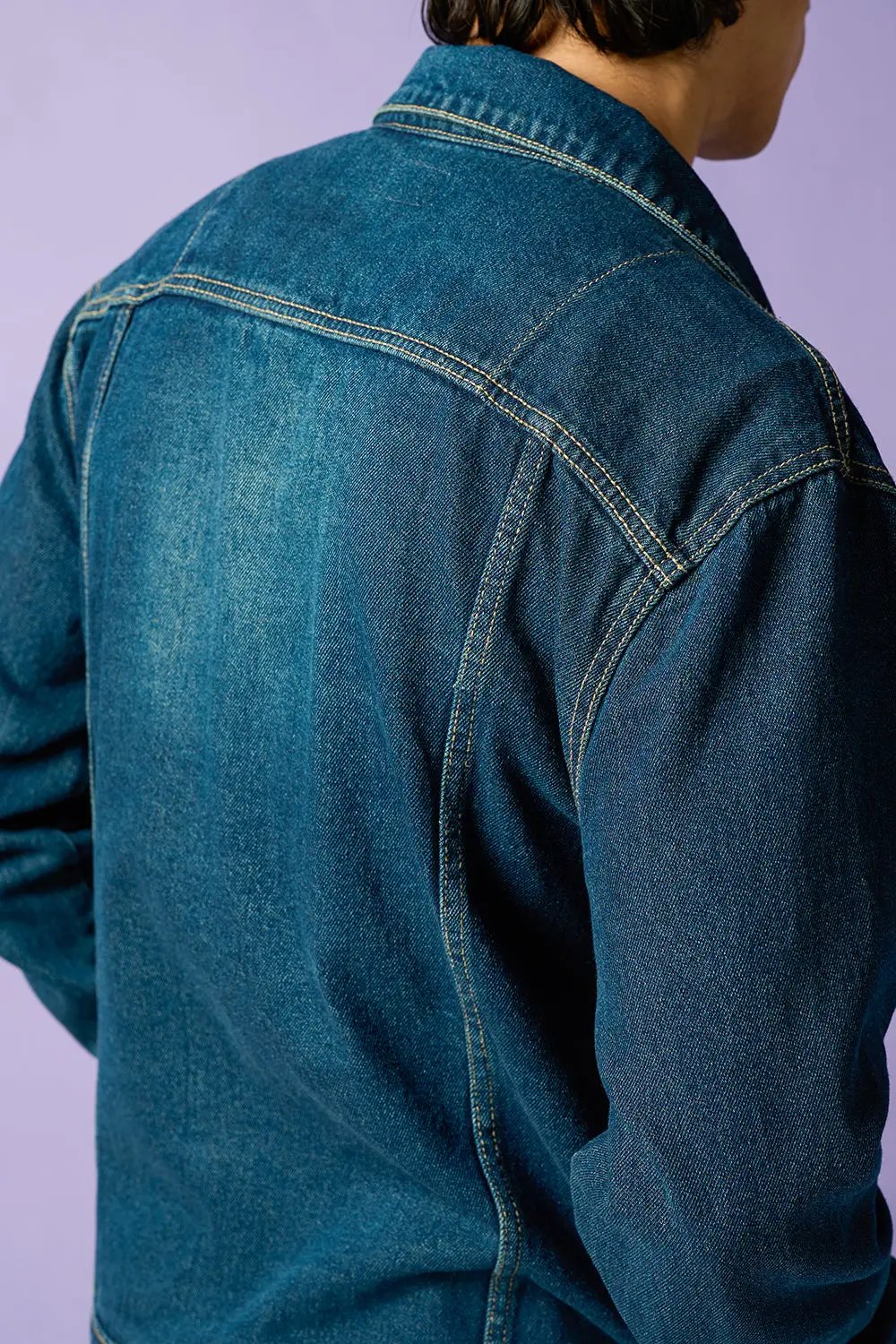 Vapor Blue Men's Denim Trucker Jacket