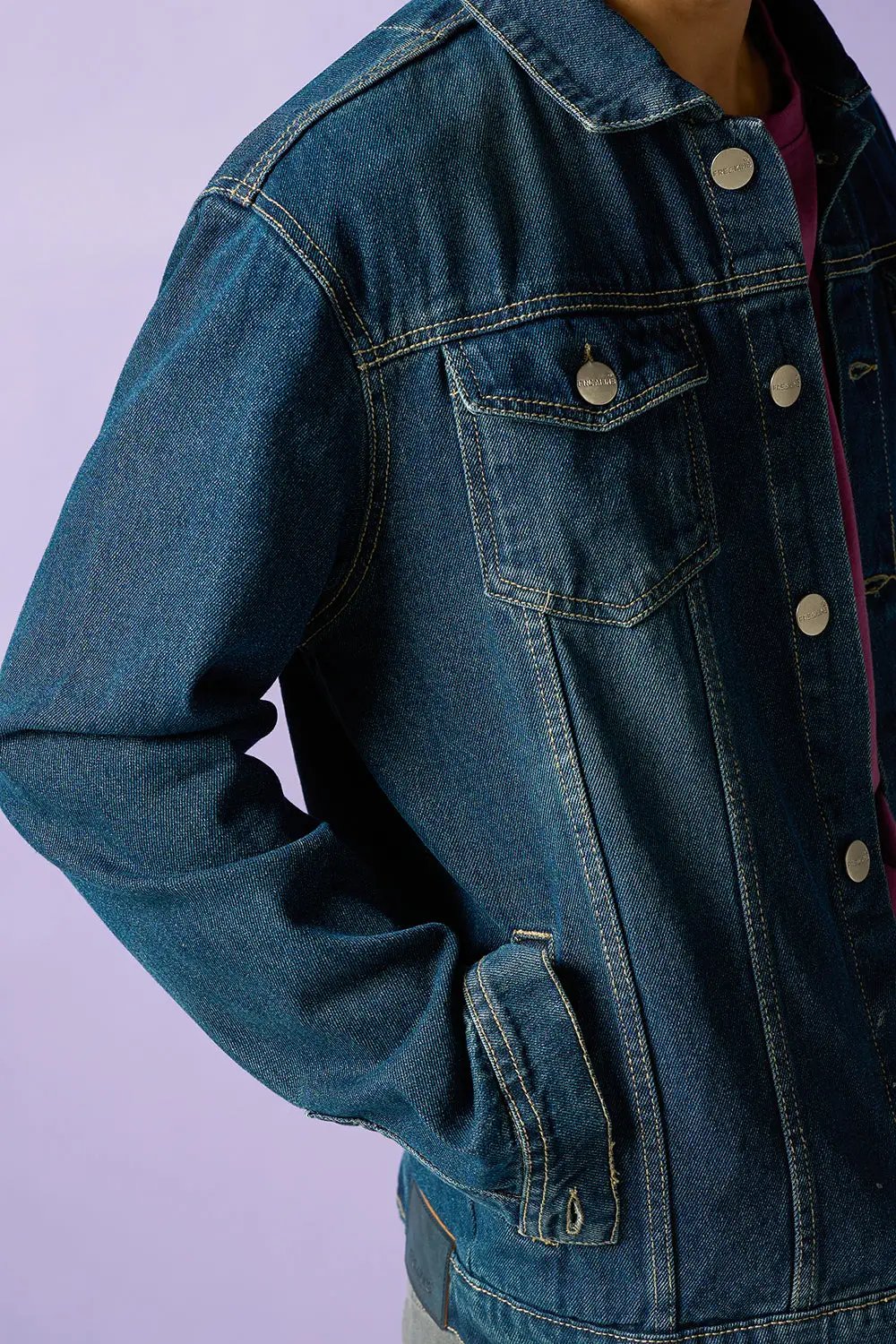 Vapor Blue Men's Denim Trucker Jacket