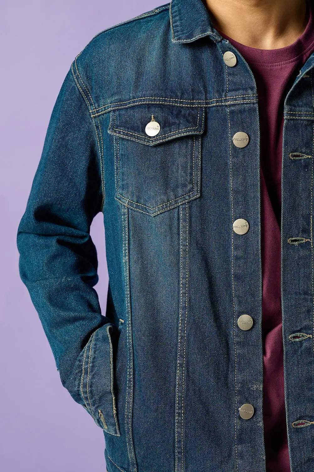 Vapor Blue Men's Denim Trucker Jacket