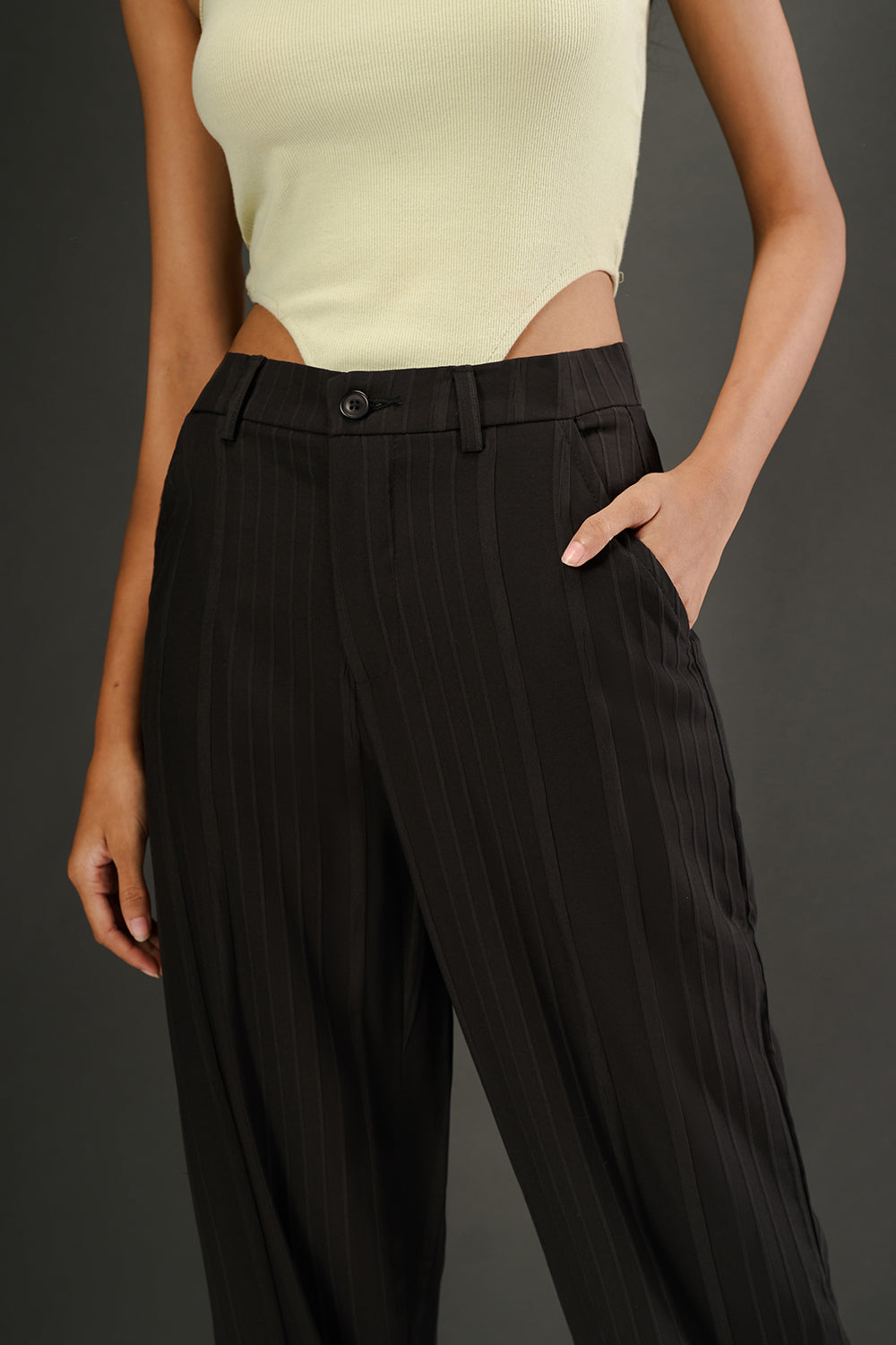 Moonlit Women's Textured Korean Pants