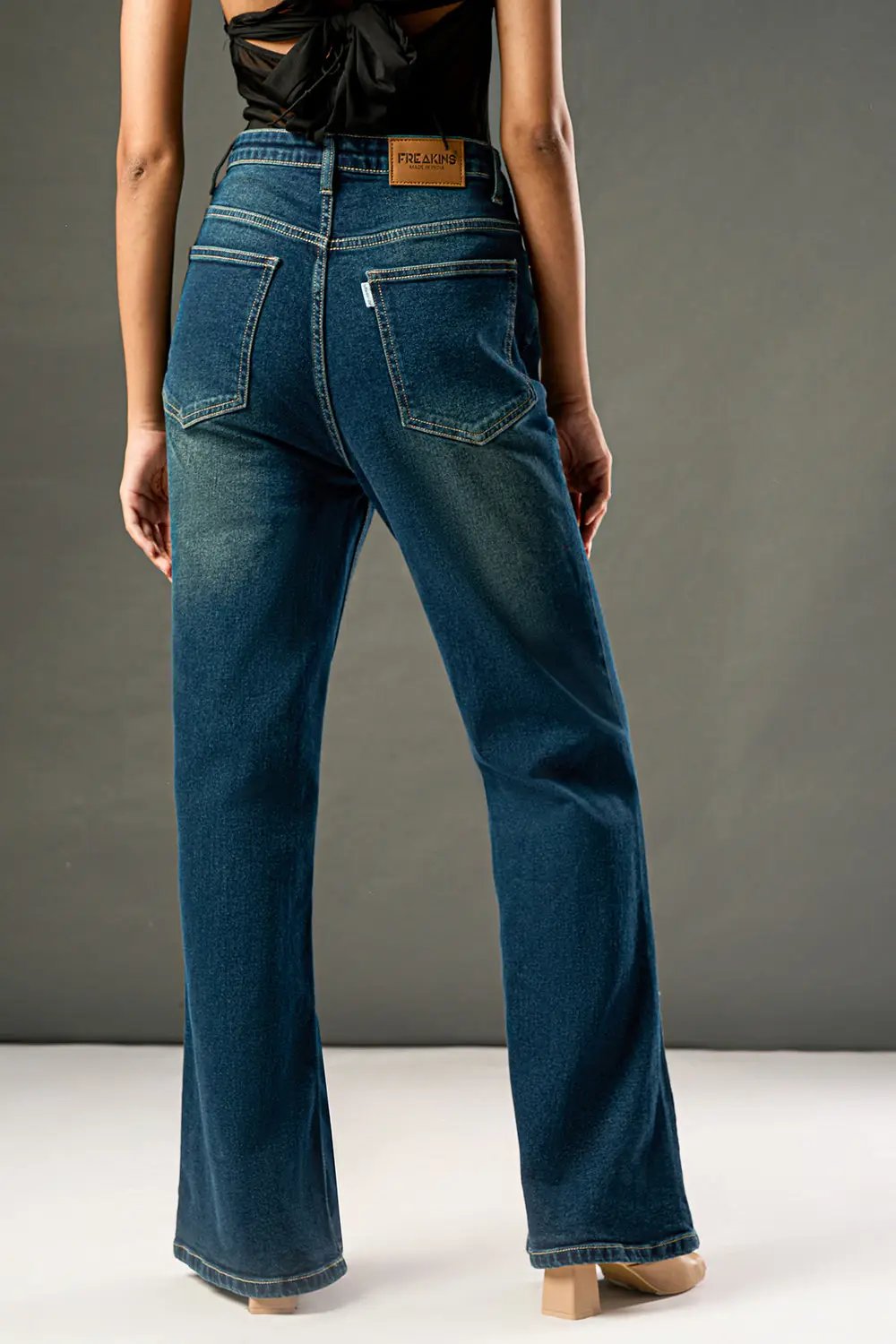 Rustic Blue Bootcut Jeans