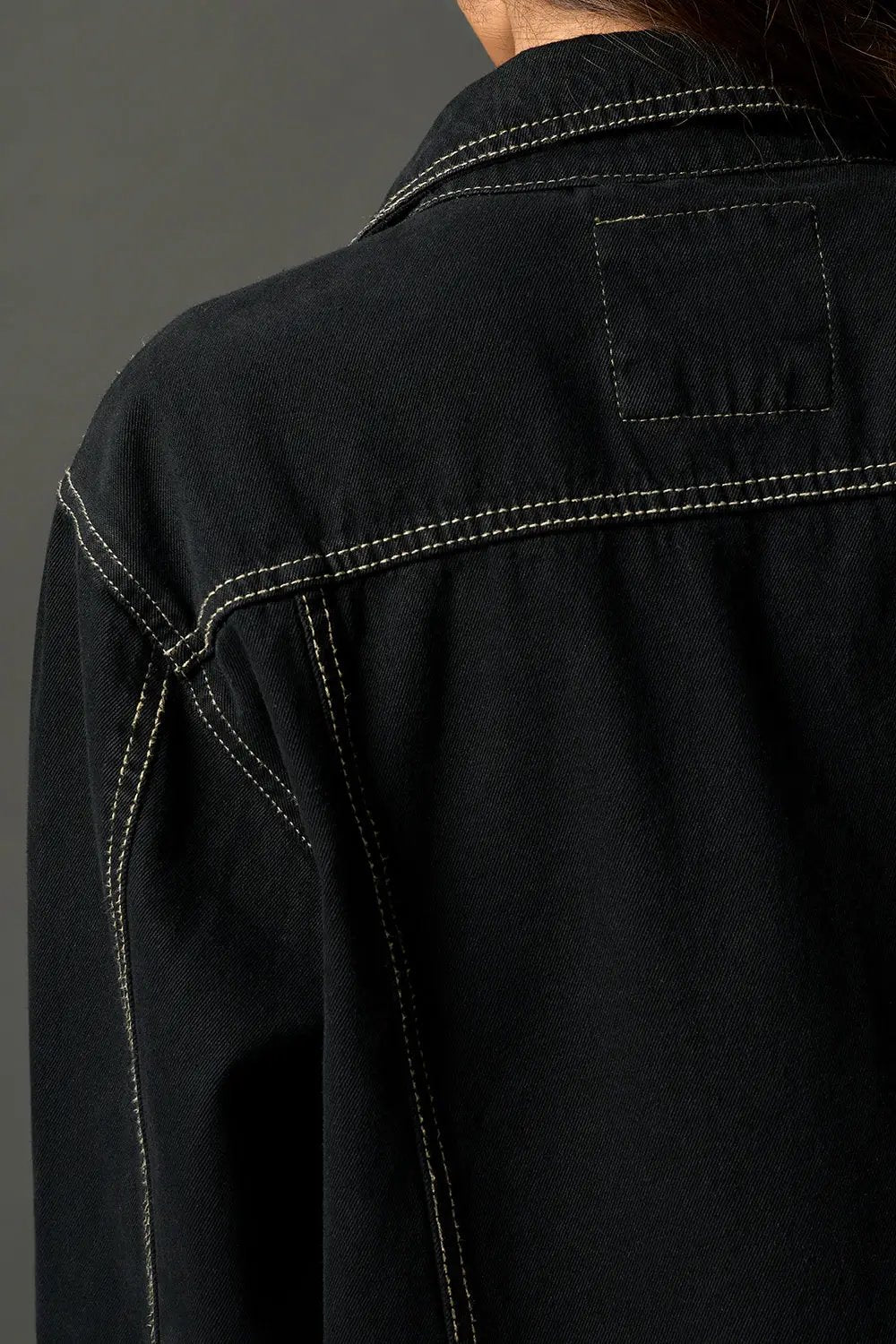 Nightbane Black Denim Trucker Jacket