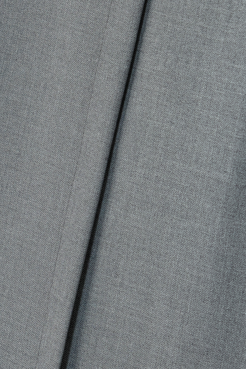 Slubbed Grey Front Slited Korean Pants