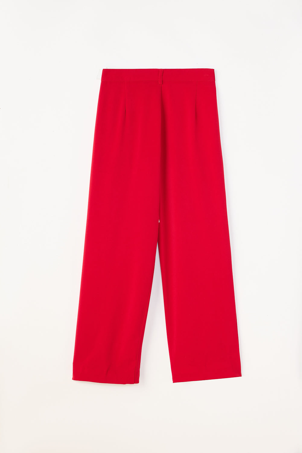 Scarlet Red Double Pleated Korean Pants