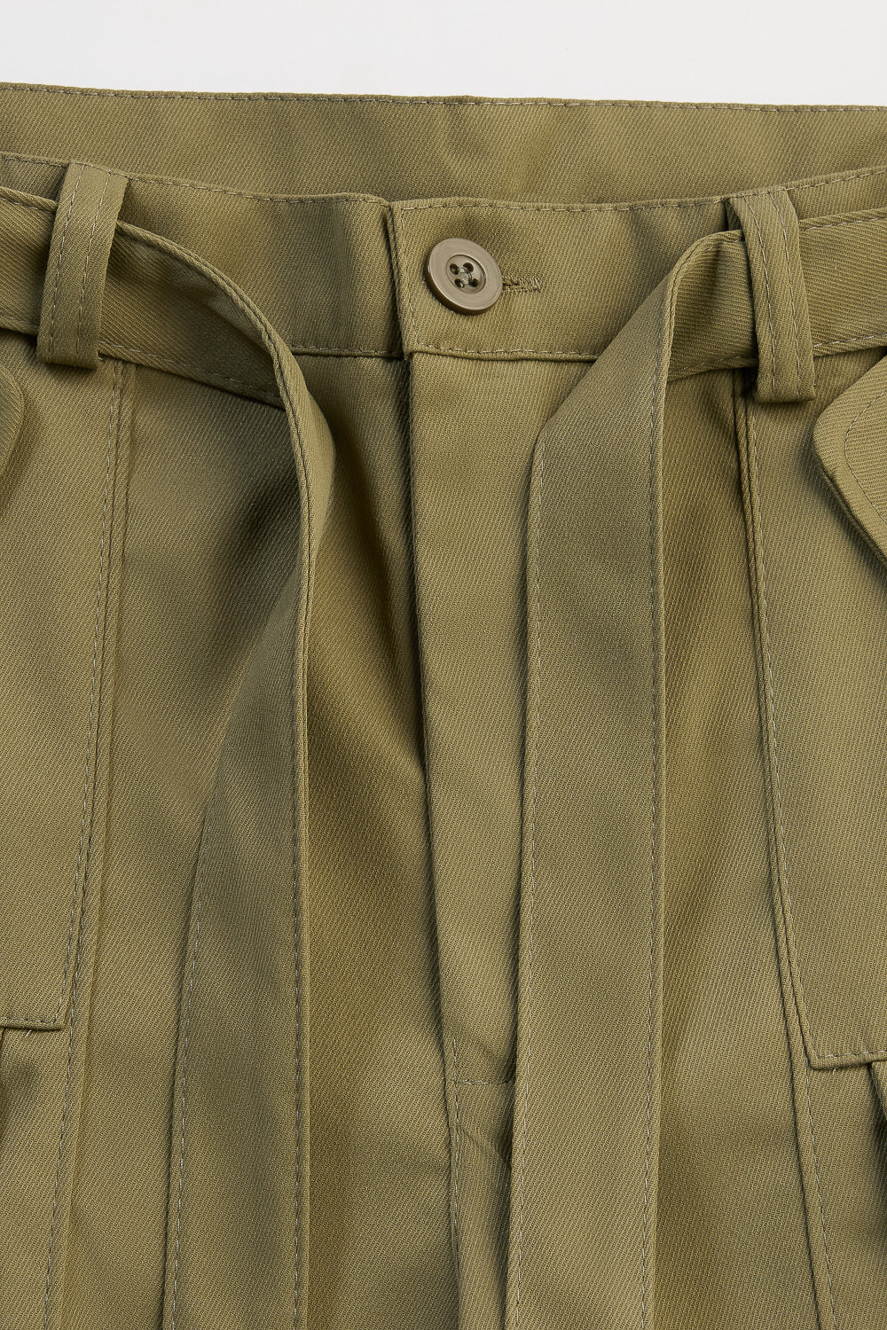 Dusky Olive Straight Cargos