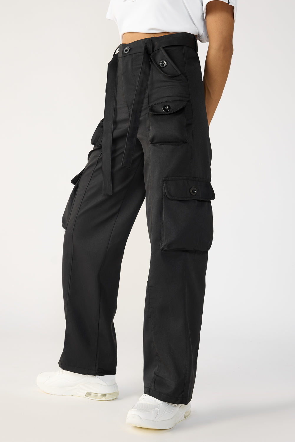 Vanta Black Straight Cargos