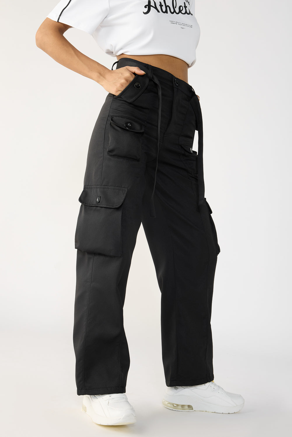 Vanta Black Straight Cargos