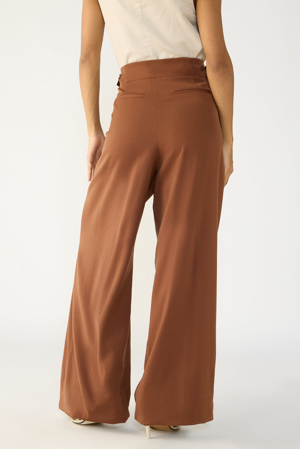 Downtown Brown Adjustable Korean Pants