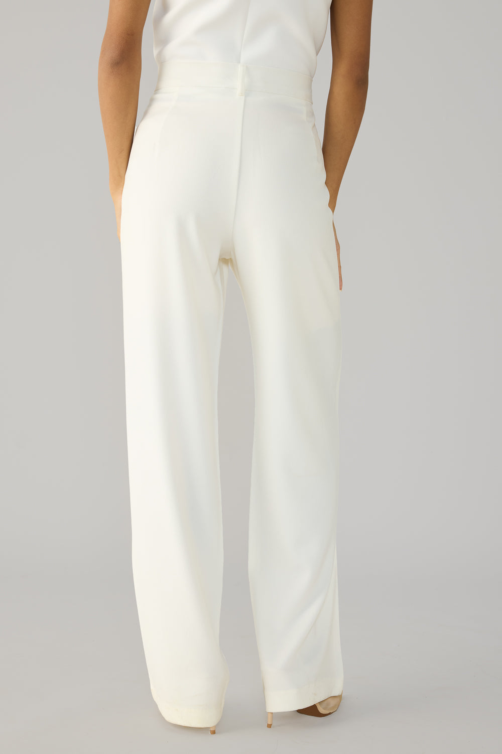 Off White Double Pleated Korean Pants