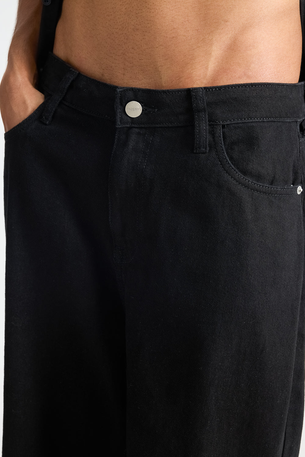 WIDE COAL WASHED MENS JEANS