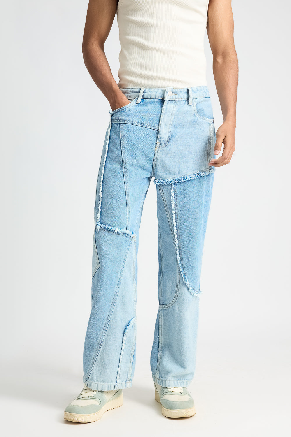 STRAIGHT ICE BLUE MENS JEANS