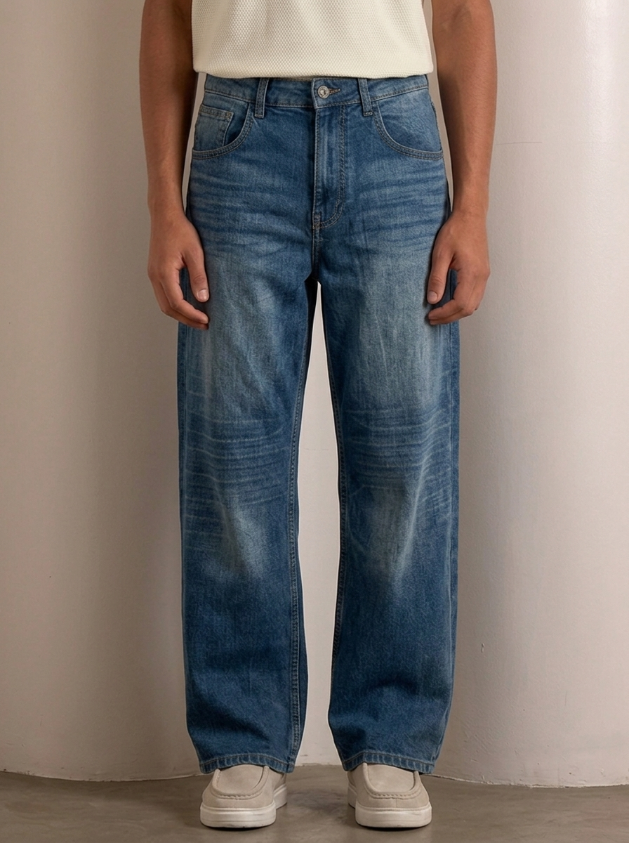 Kitty Whiskers Baggy Jeans