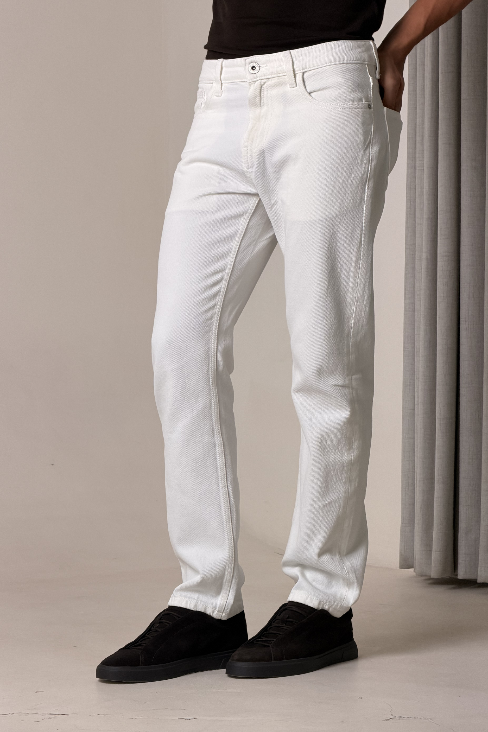 WhiteOut Straight Jeans