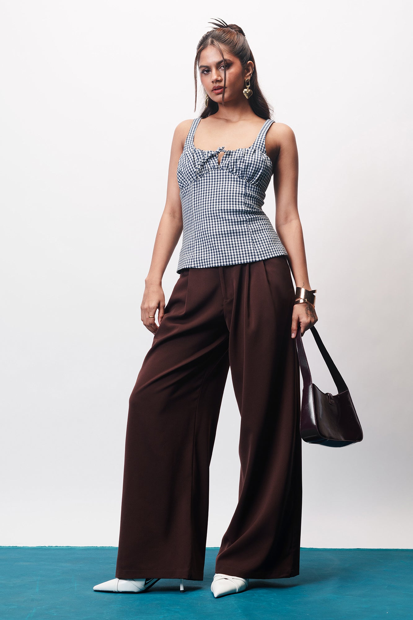 Espresso Brown Super Flared Korean Pants