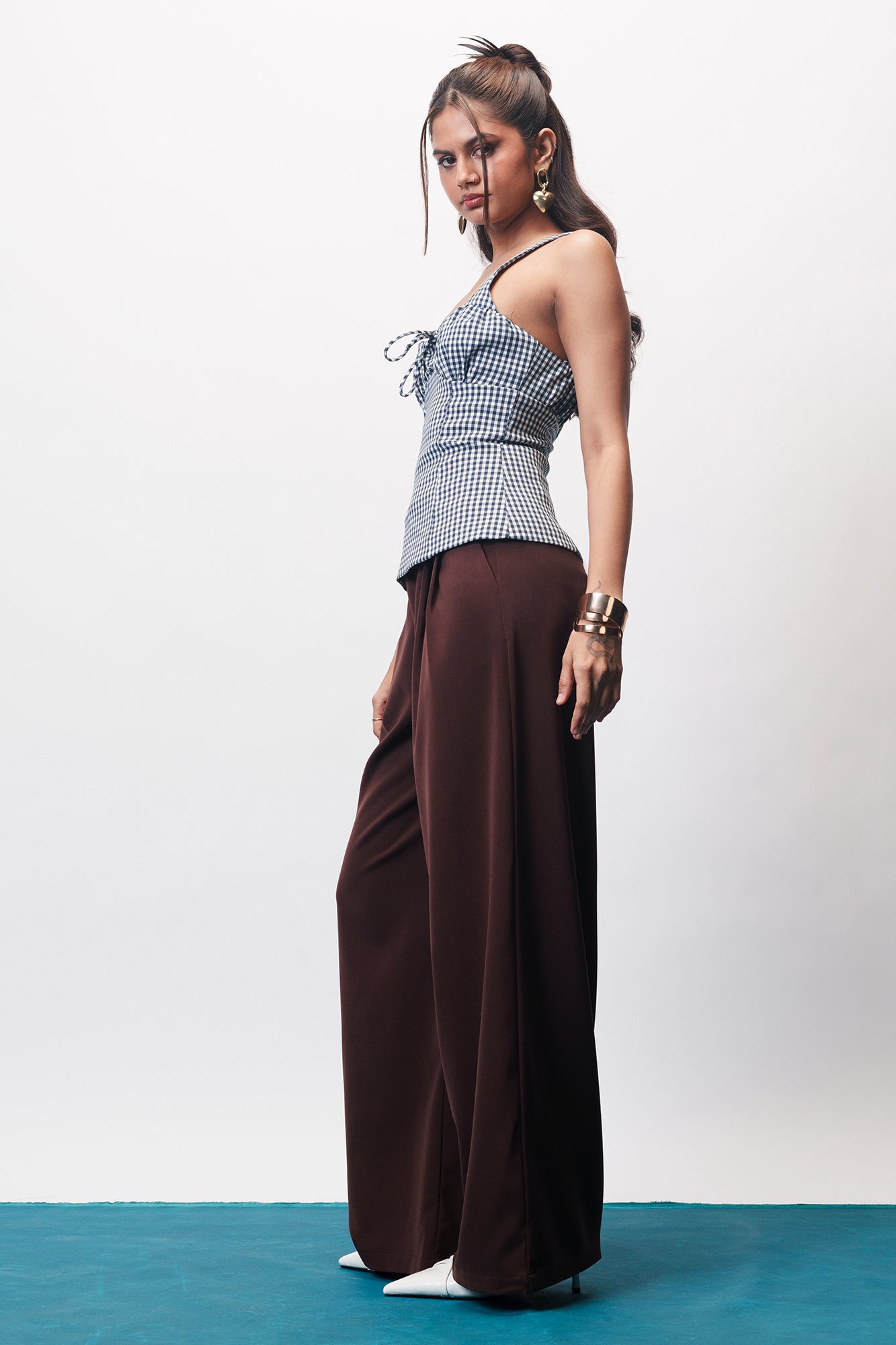 Espresso Brown Super Flared Korean Pants