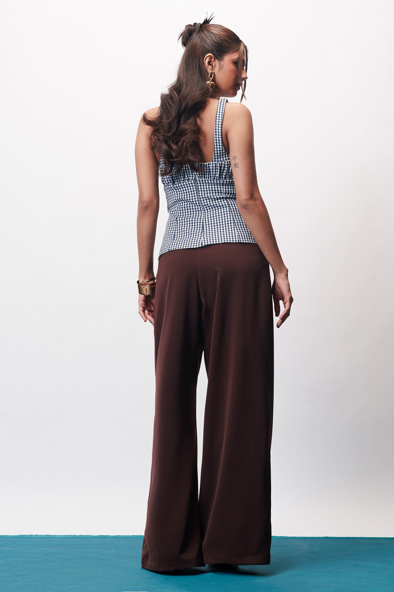 Espresso Brown Super Flared Korean Pants