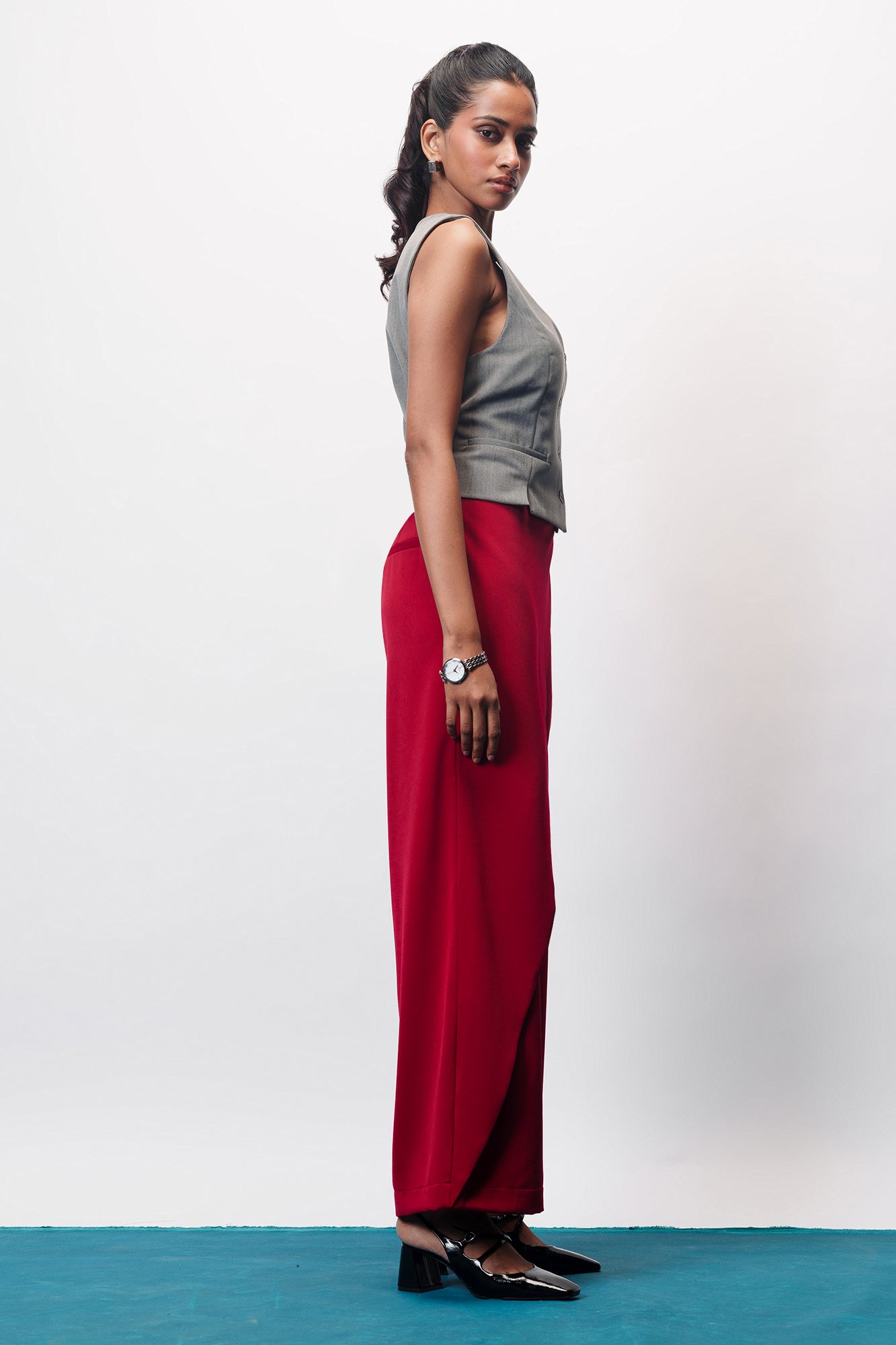 Red Rush Pareo Korean Pants