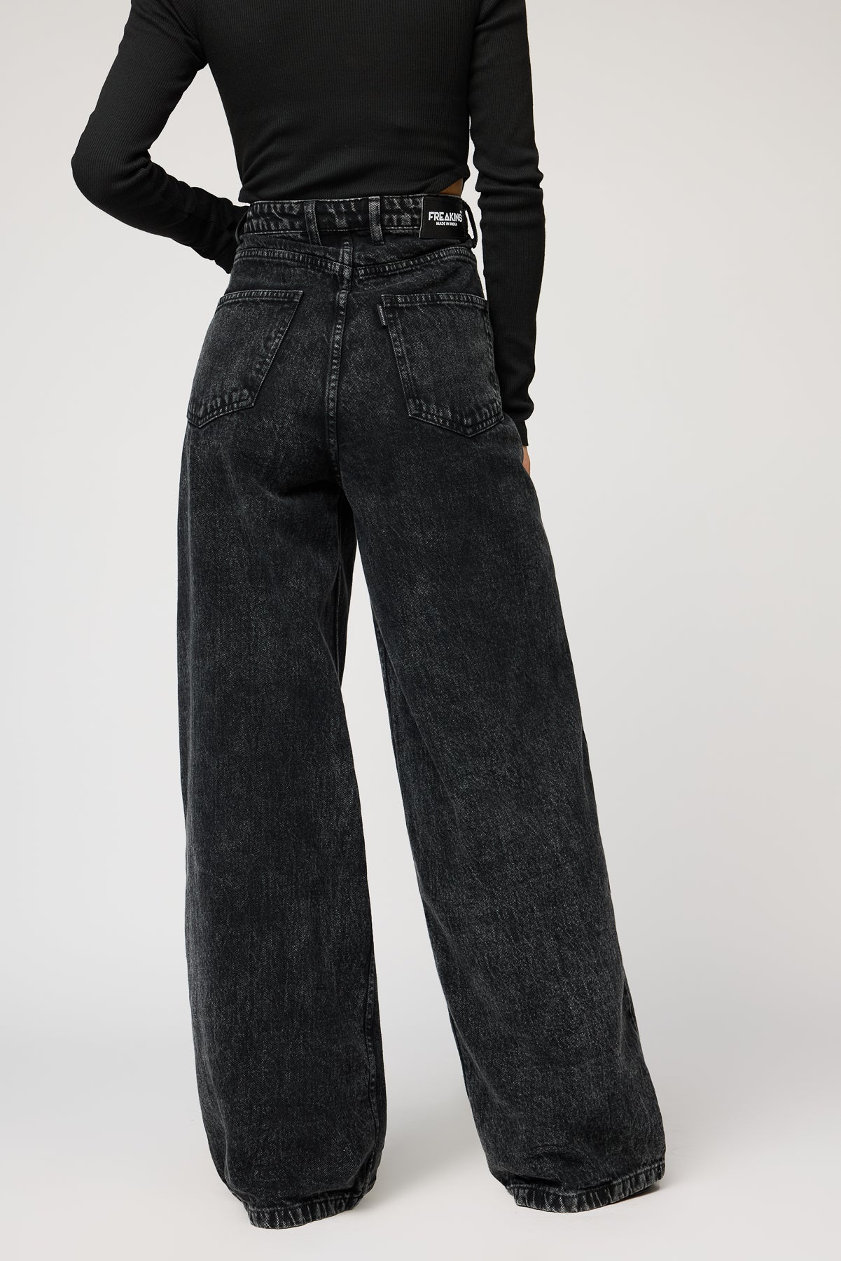 Retro Rebel Black Super Flare Jeans