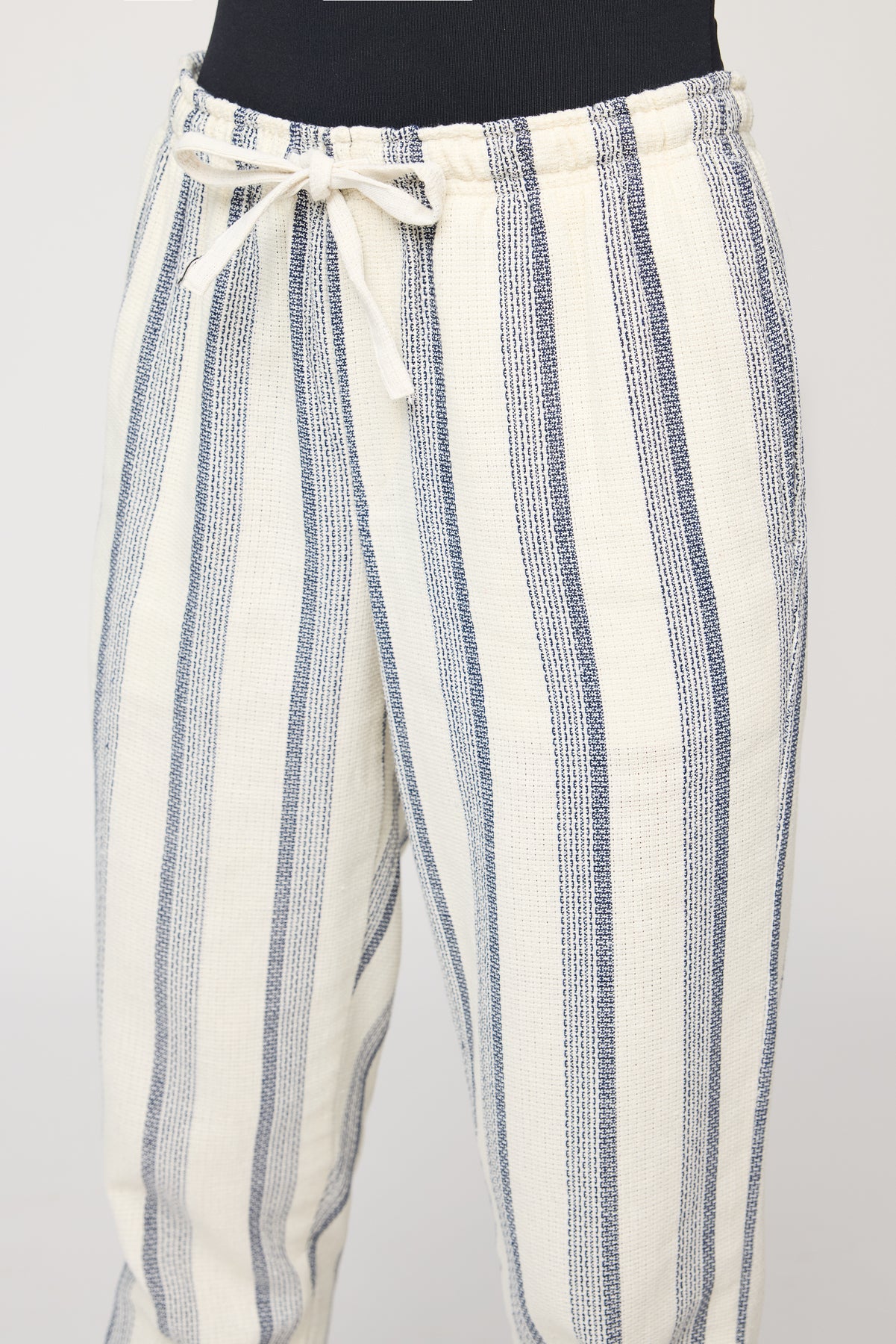 Coastal White and Navy Stripe Pants