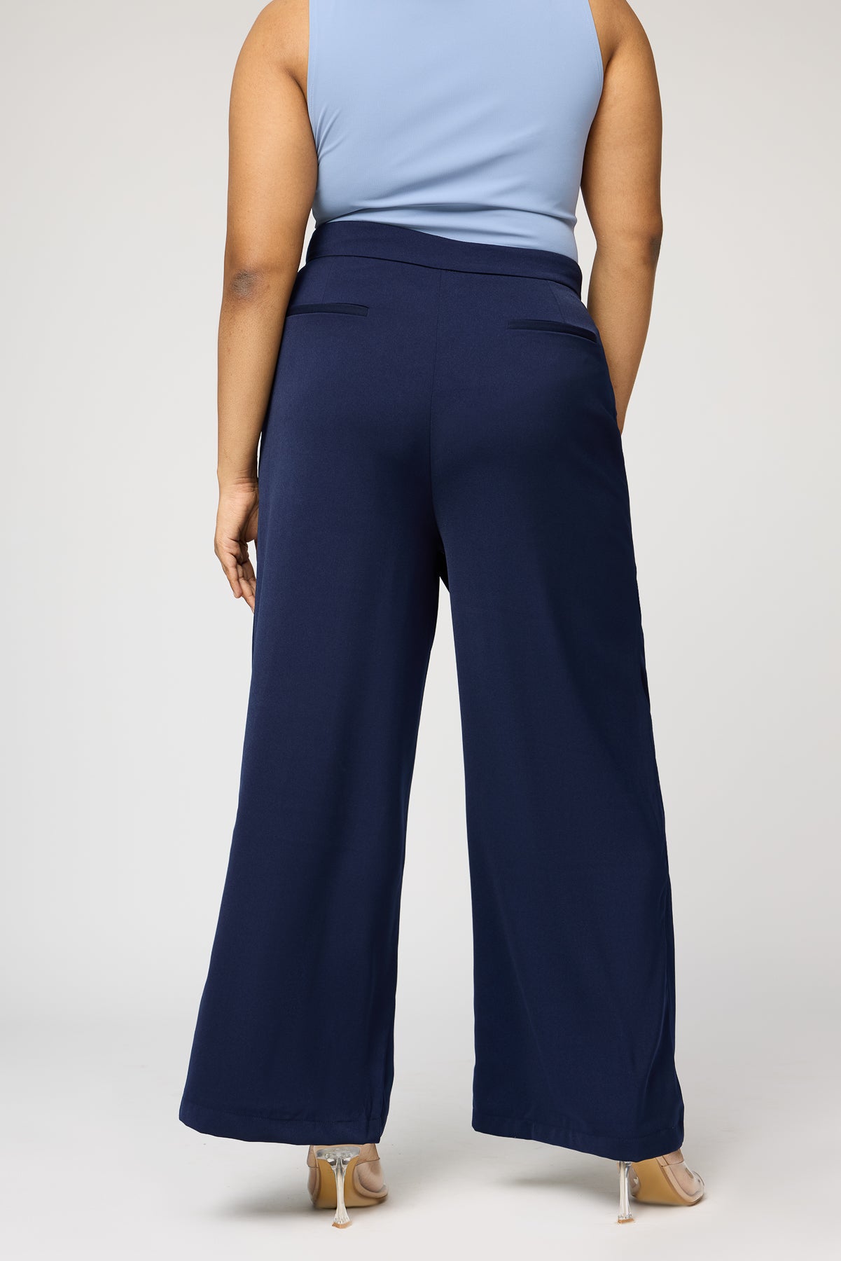 Royal Navy Curve Pareo Korean Pants