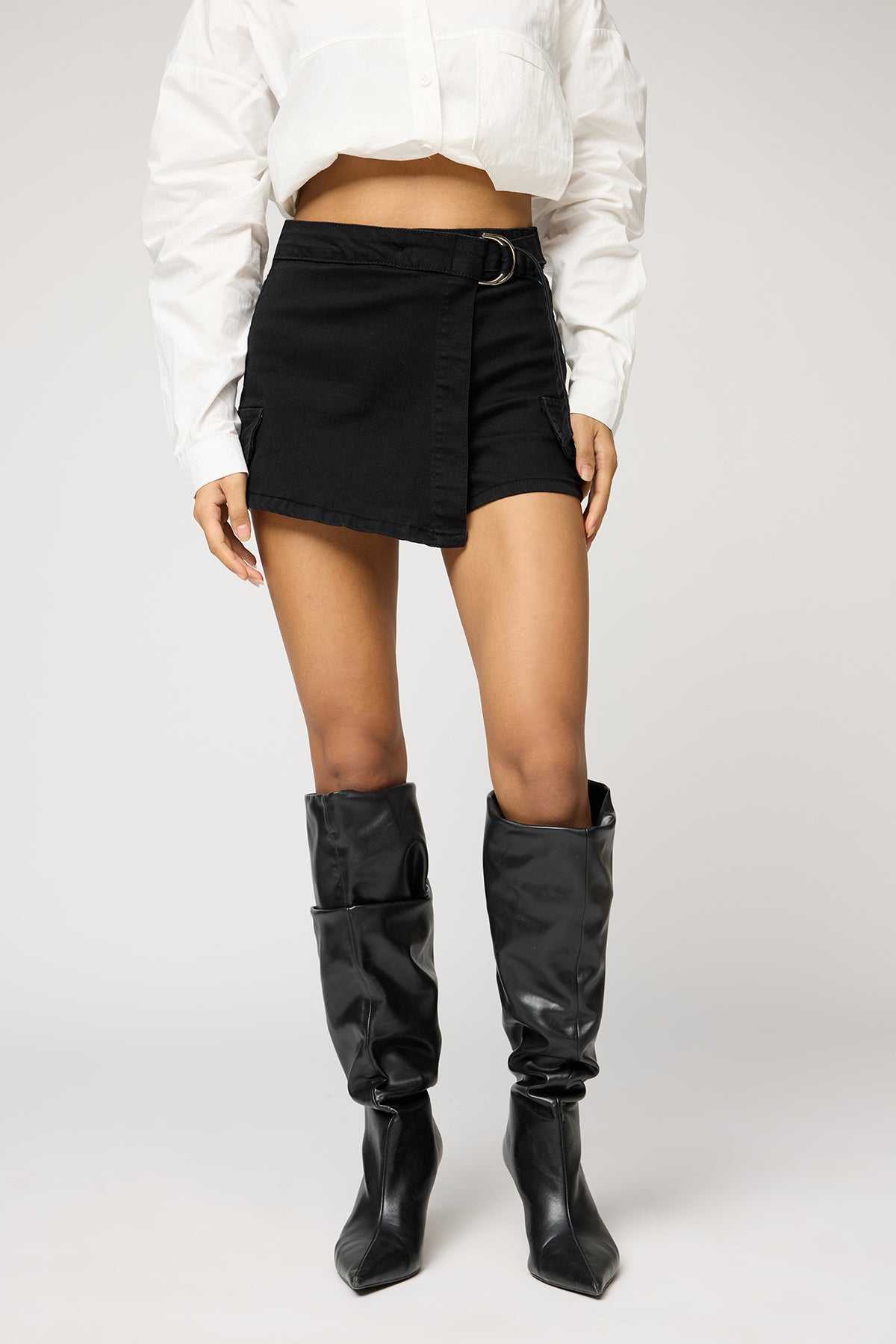 Velvet Night Denim Skort