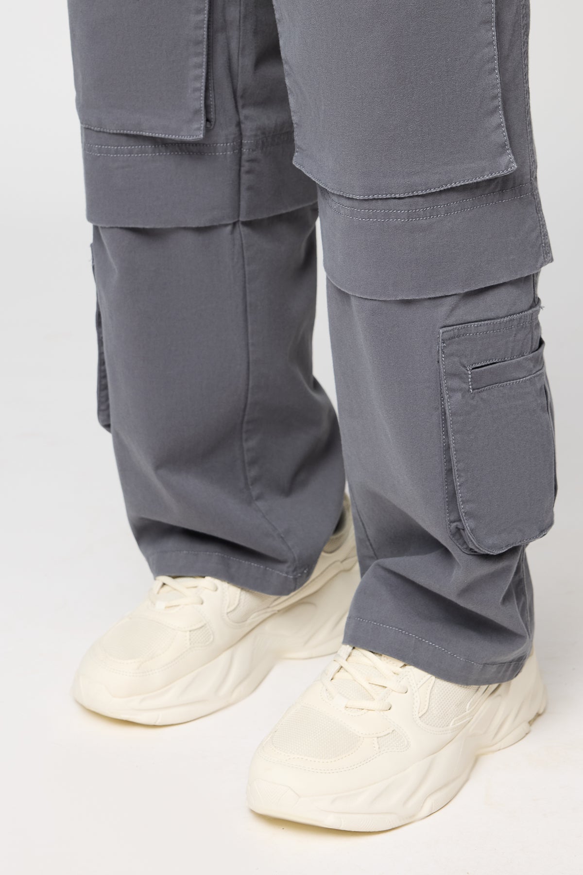 Ironstone Grey Men's Relaxed Fit Cargo Pants