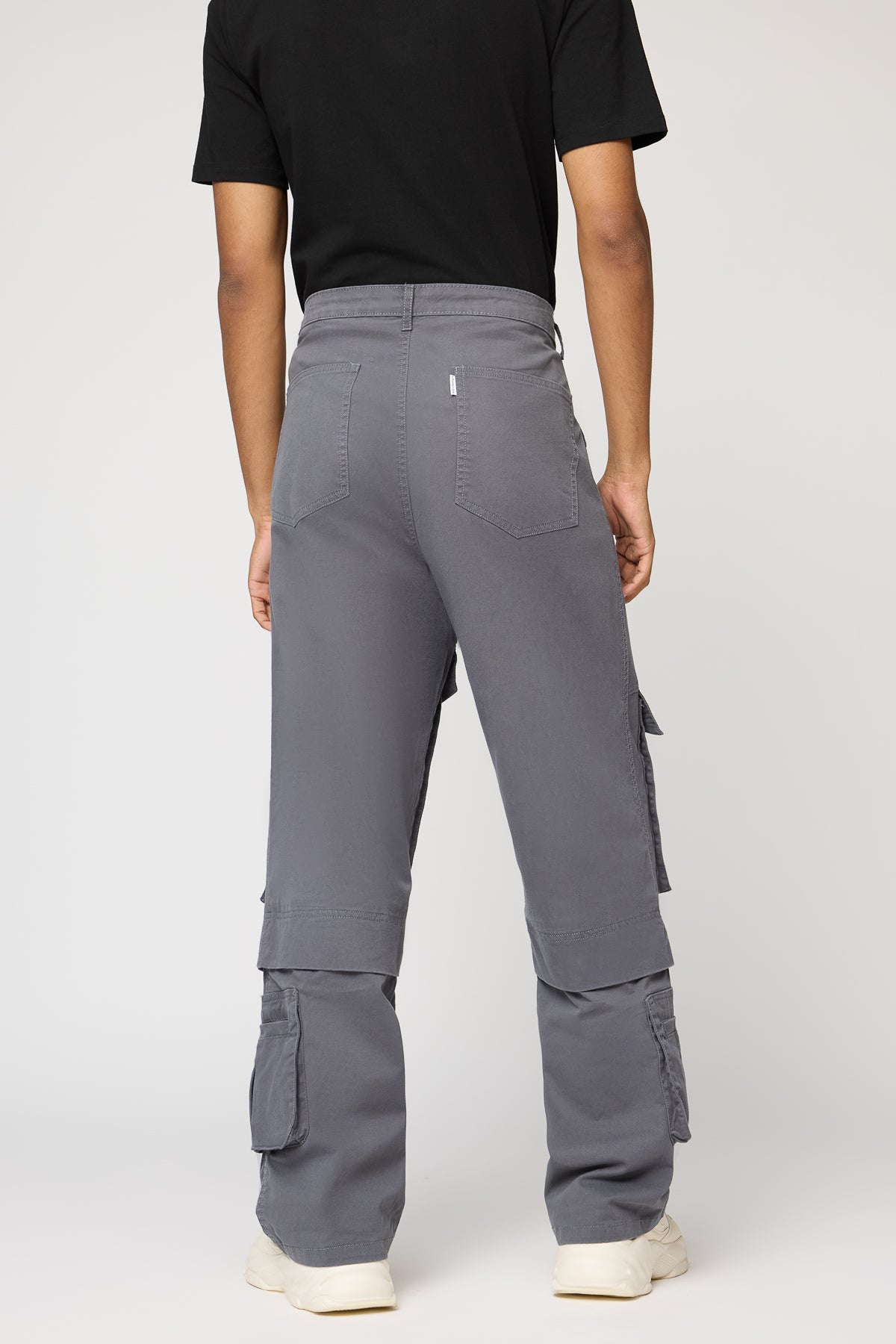 Ironstone Grey Men's Relaxed Fit Cargo Pants