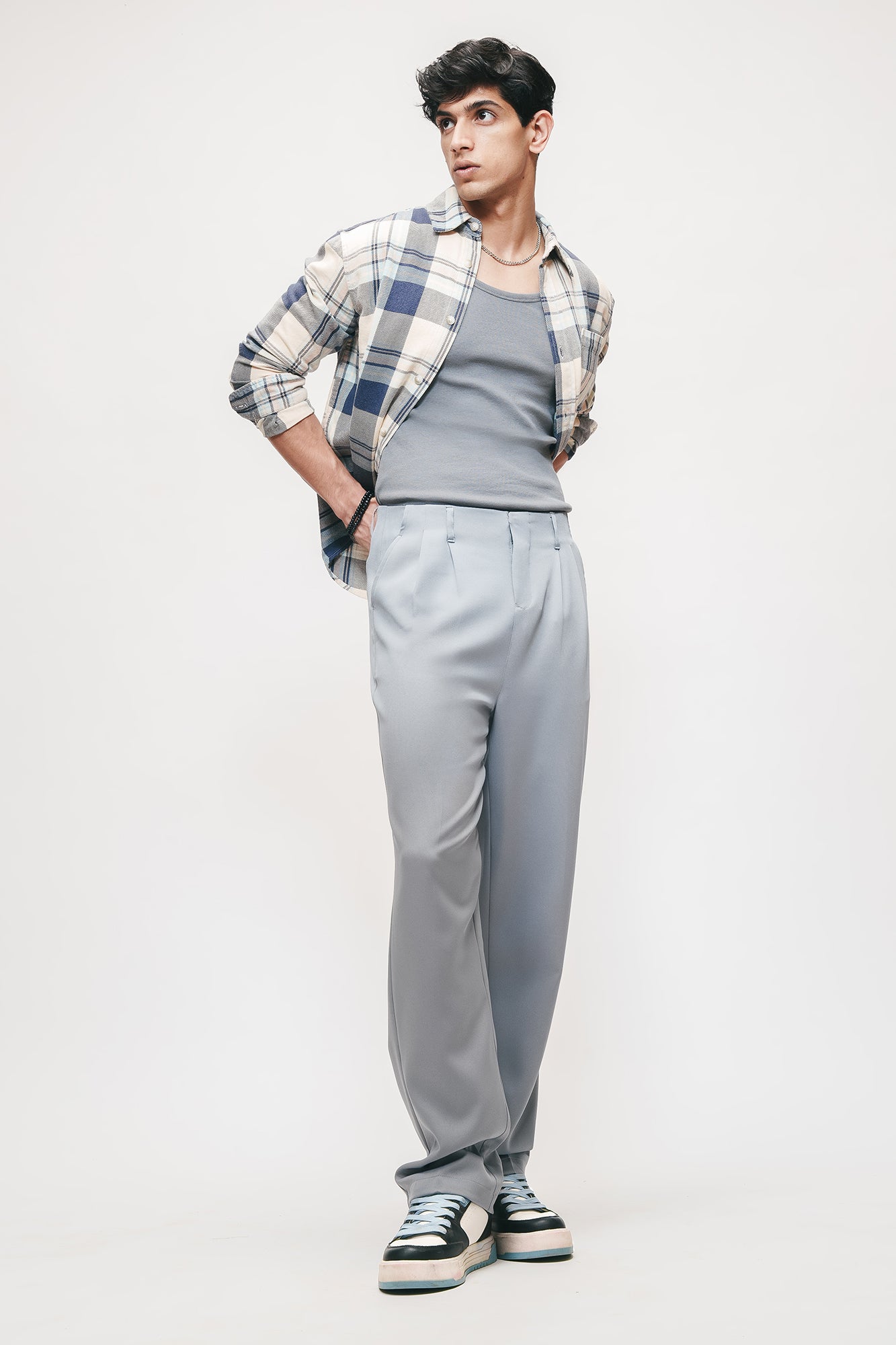 Mink Beige Gurkha Men's Korean Pants