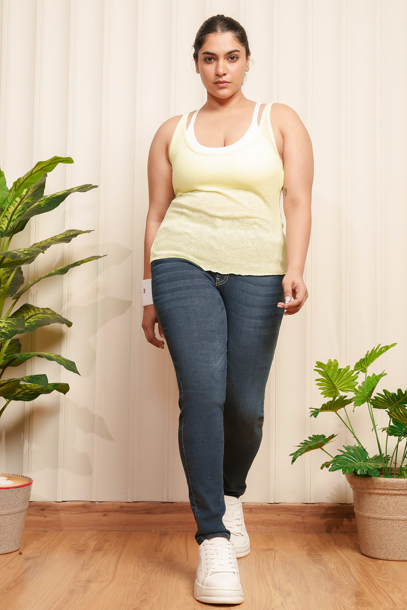 Curve Fit Gyal Blue Stretch Skinny Jeans