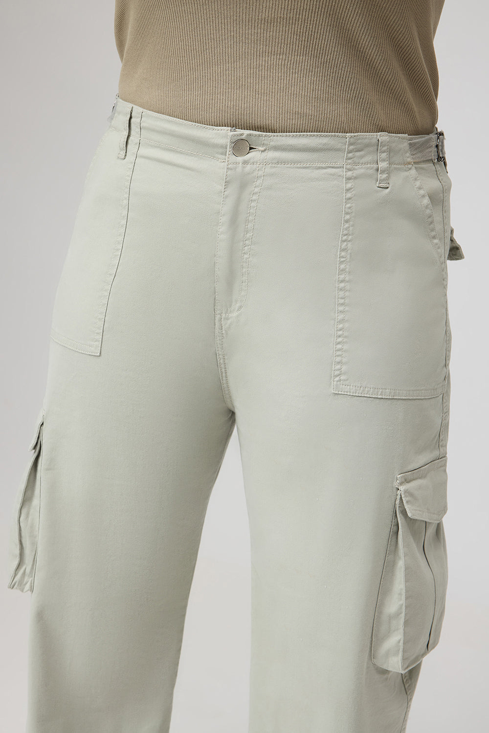 Curve Mint Green Cargo Pants